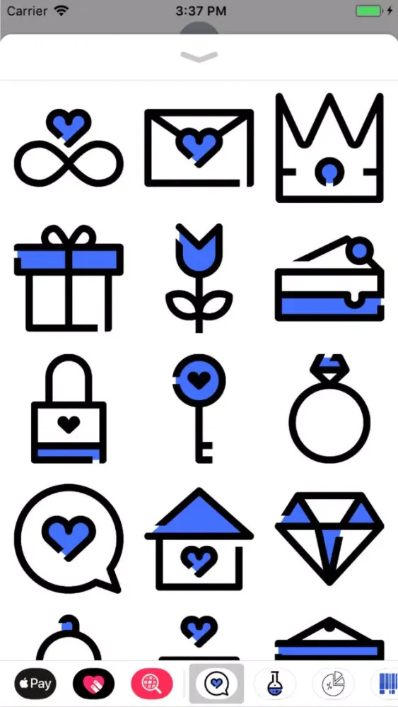 Скриншоты Love Stickers Pro