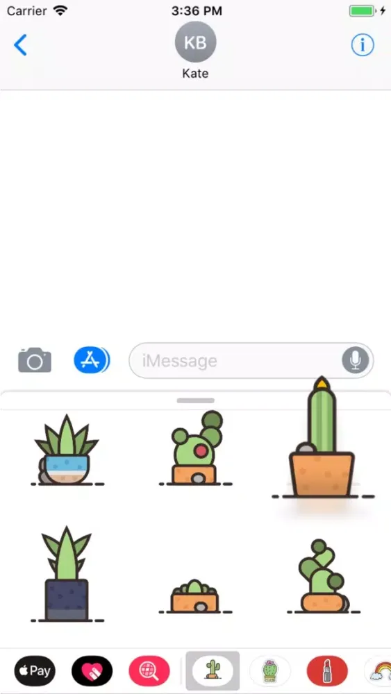 Ảnh chụp màn hình của Lovely Cactus Stickers