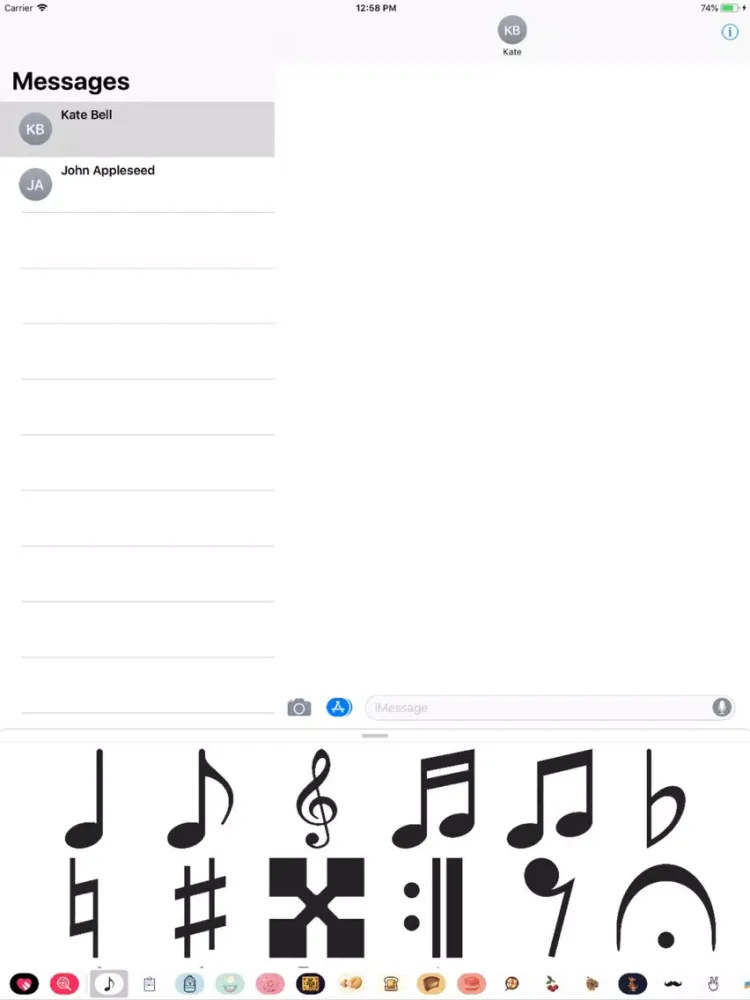 Music Notation Stickers Pro iPad  스크린샷