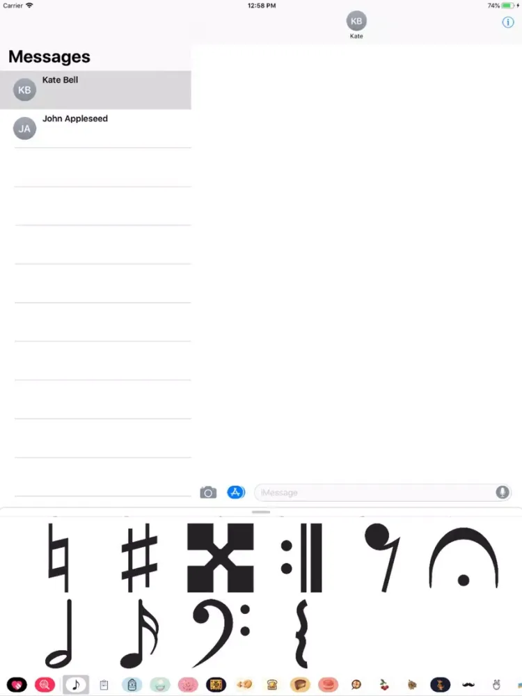 Music Notation Stickers Pro iPad  스크린샷