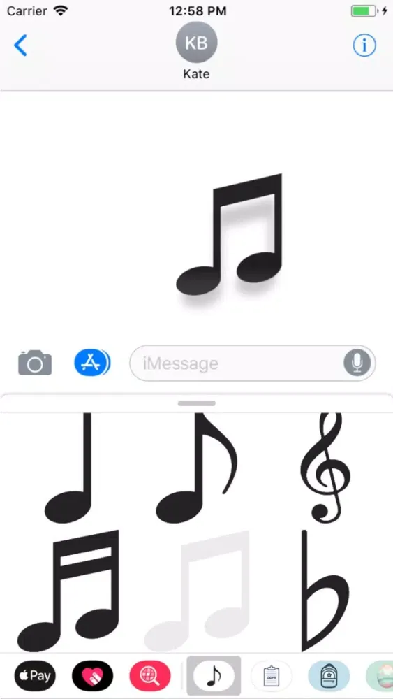 Music Notation Stickers Pro 스크린샷
