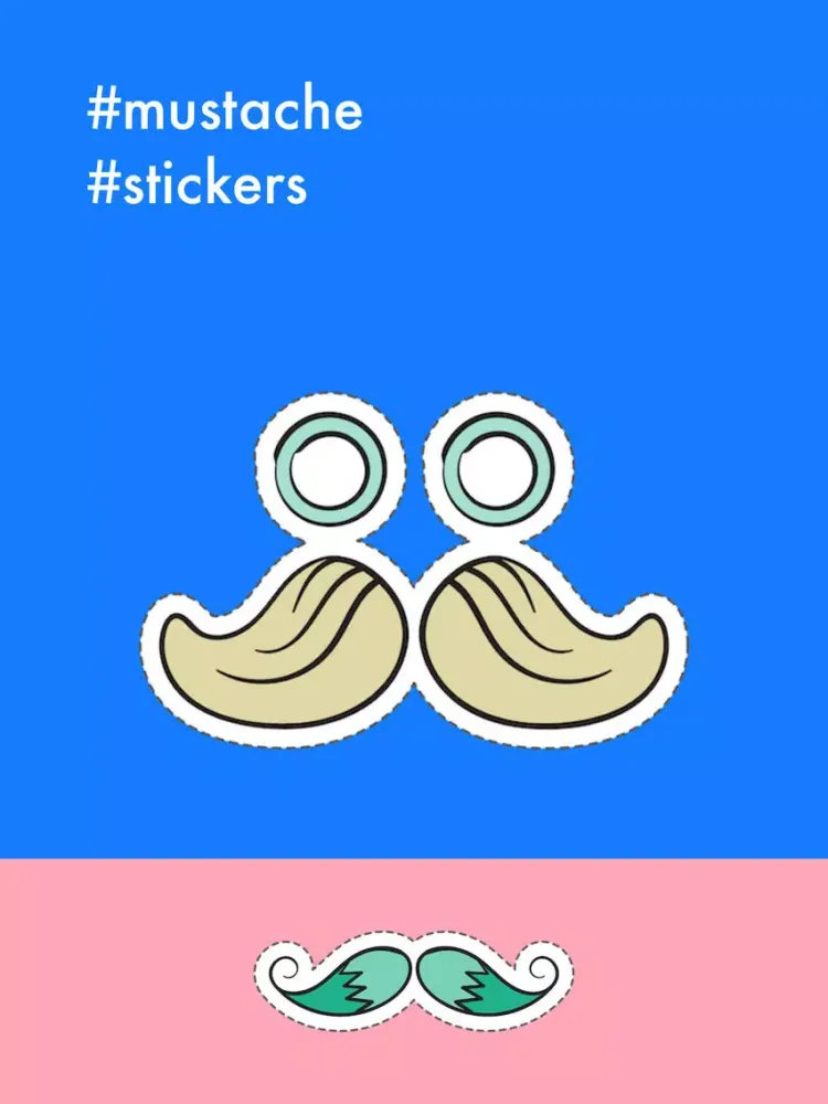 Mustache Stickers Pro iPad  Ekran Görüntüleri