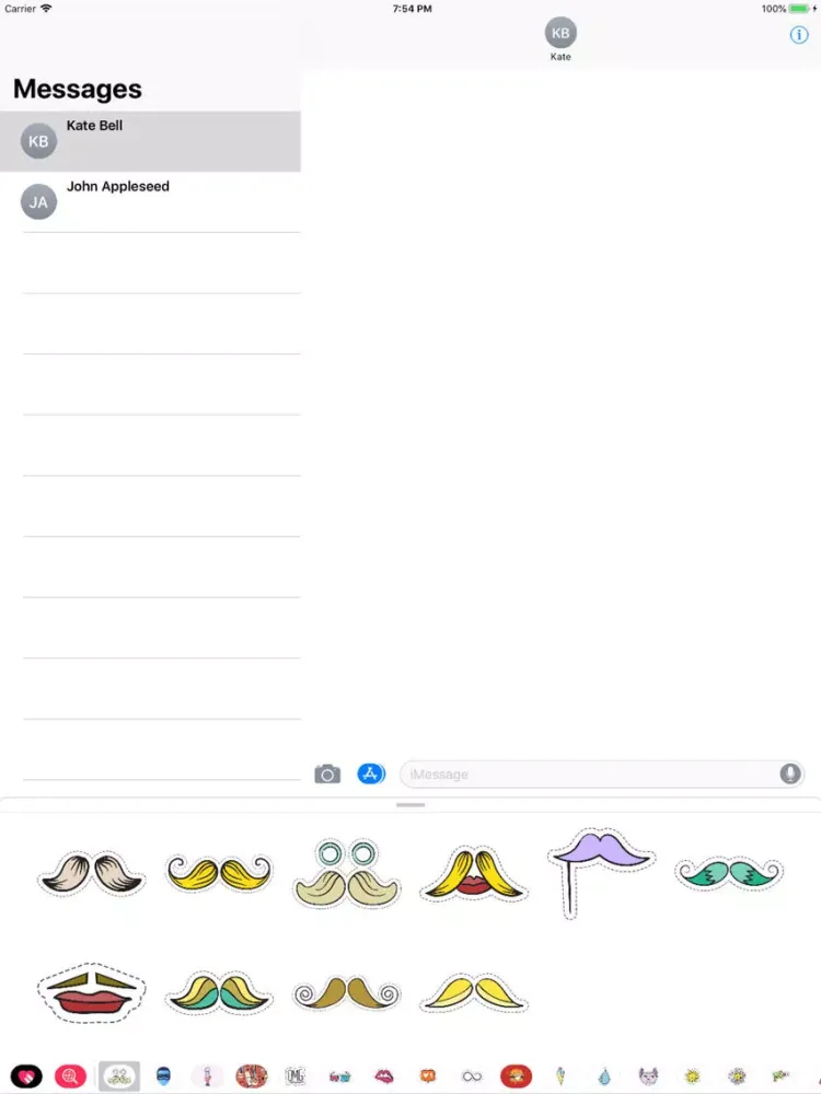 Mustache Stickers Pro iPad  Ekran Görüntüleri