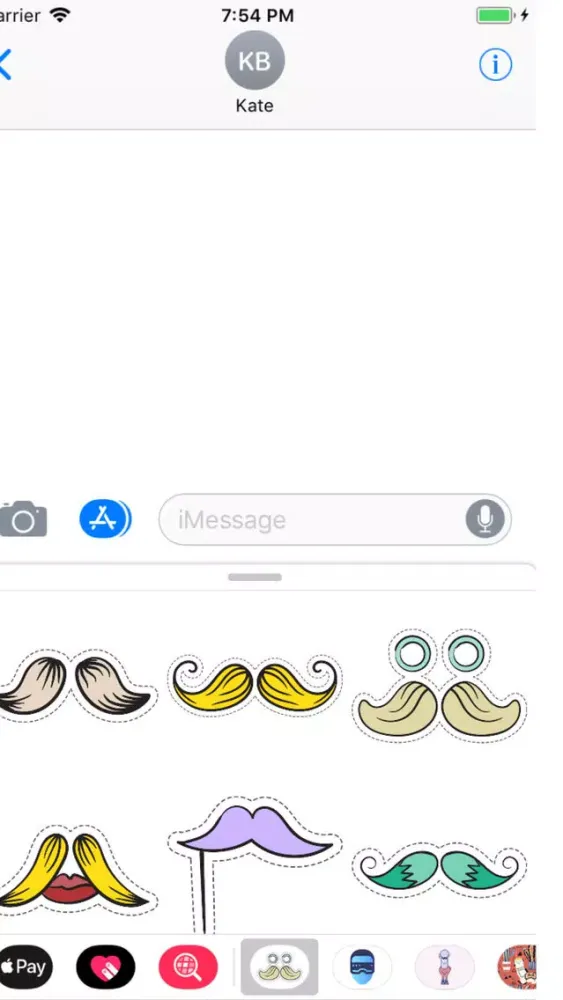 Mustache Stickers Pro Ekran Görüntüleri