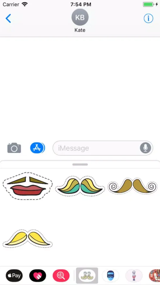 Mustache Stickers Pro Ekran Görüntüleri