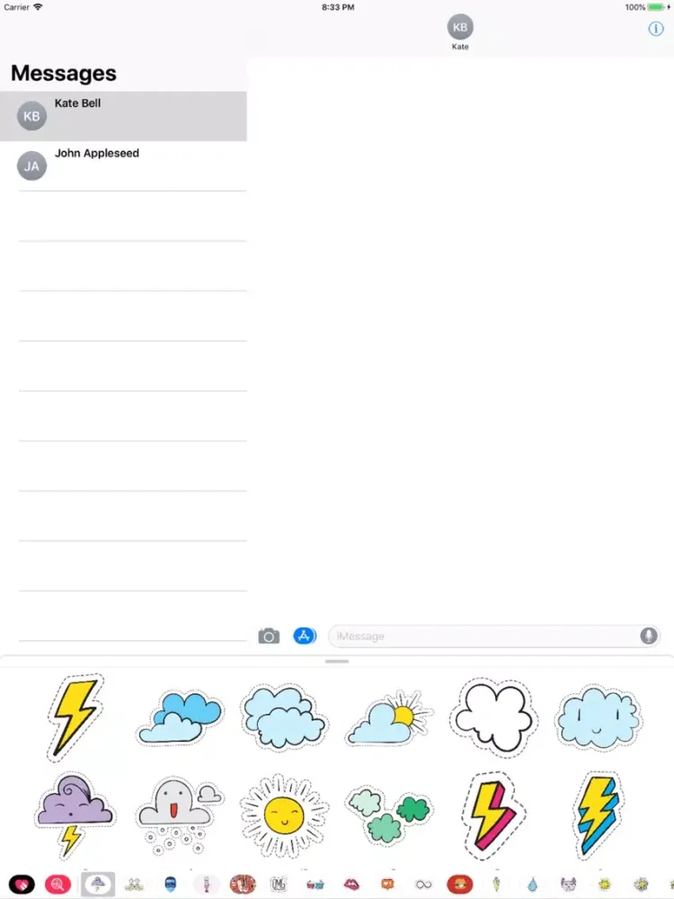 Rainy Stickers iPad 应用截图
