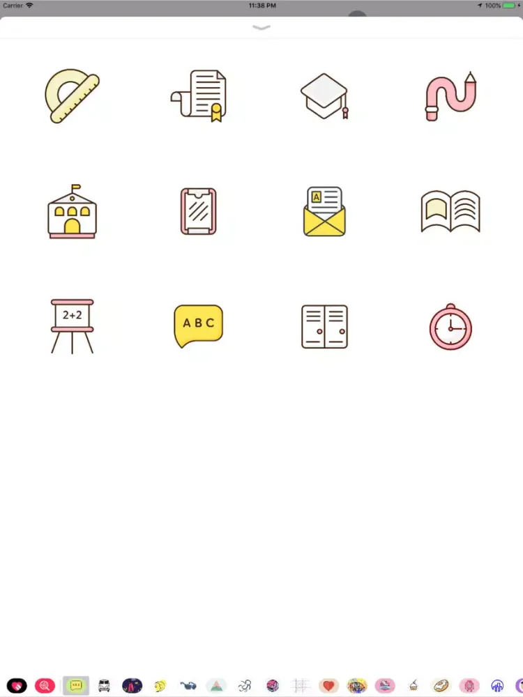 Zrzuty ekranu Educational School Stickers iPad 