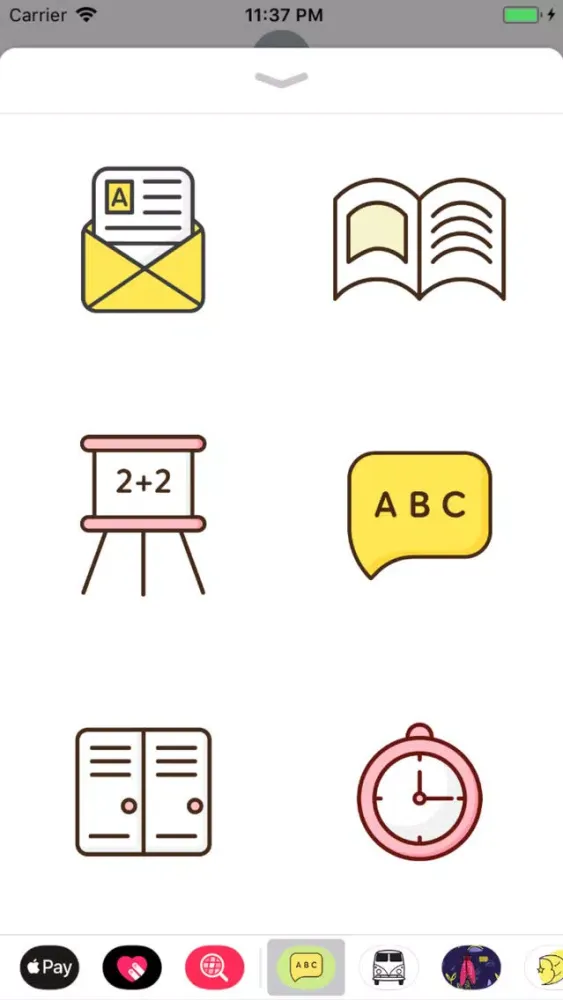 Zrzuty ekranu Educational School Stickers
