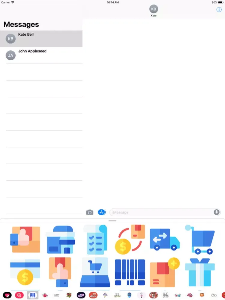 Tangkapan layar Shopping and Retail Stickers iPad 