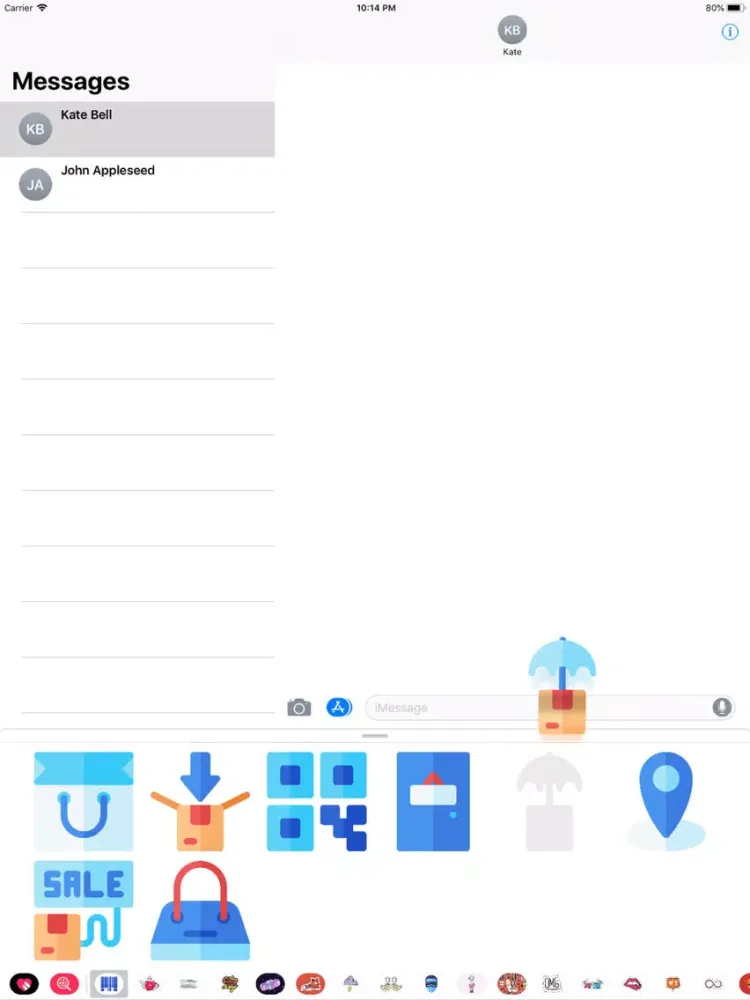 Tangkapan layar Shopping and Retail Stickers iPad 