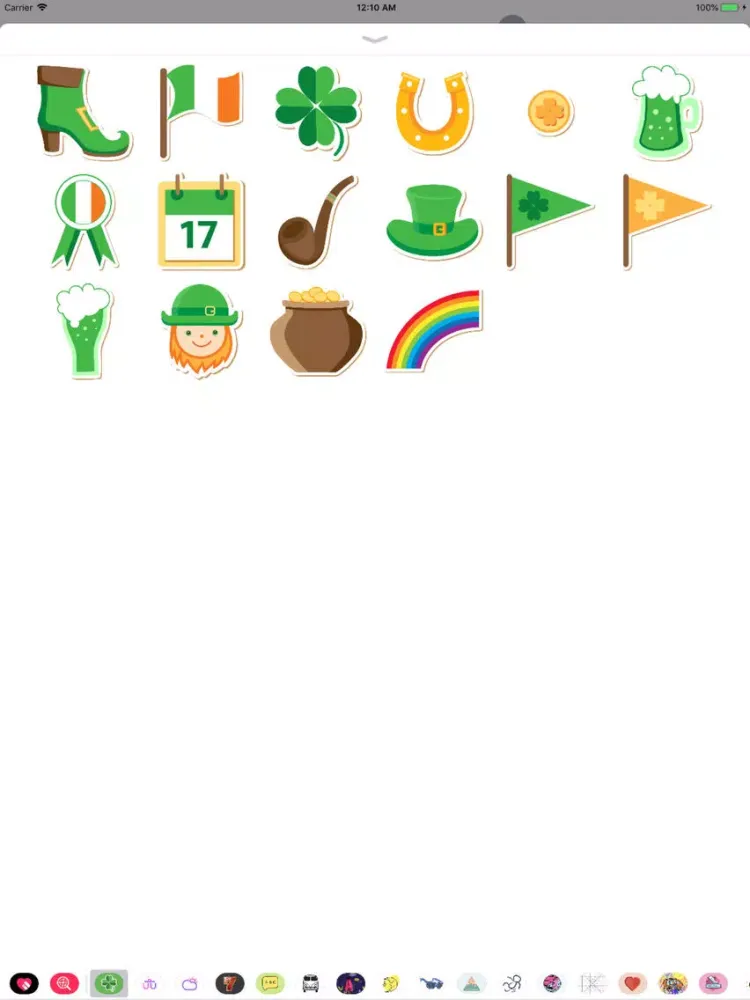 Saint Patrick's Day Stickers X iPad 应用截图