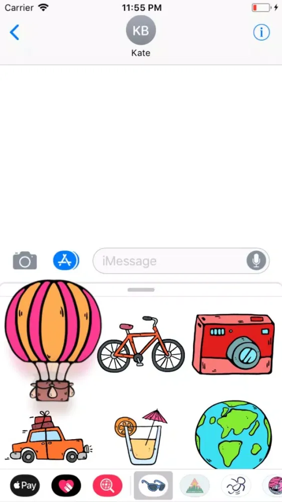Capturas de tela do Travel Stickers Pro
