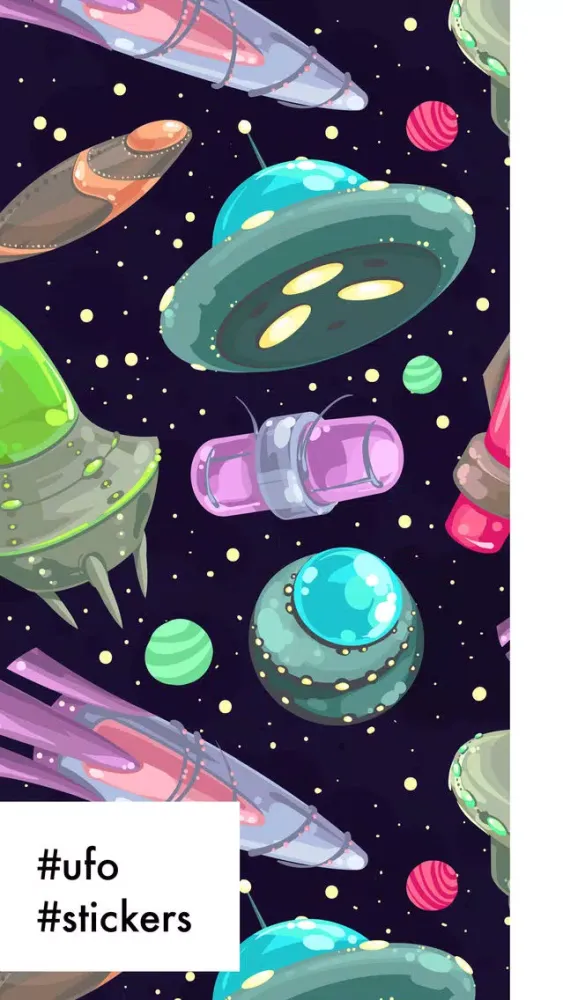 Скриншоты UFO Stickers Pro
