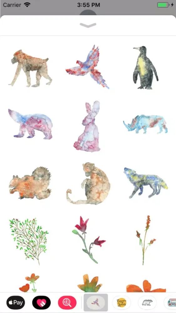 Скриншоты Watercolor Animals and Florals