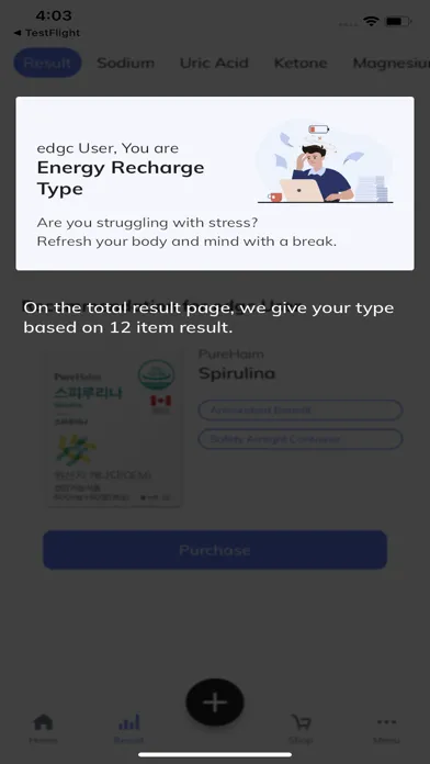 Ảnh chụp màn hình của Uriwell - 60 sec urine test