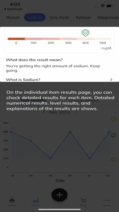 Ảnh chụp màn hình của Uriwell - 60 sec urine test