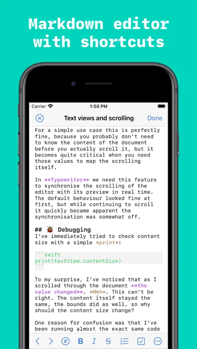 Typewriter for Markdown স্ক্রিনশট