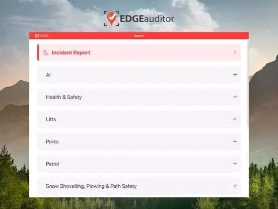 Ảnh chụp màn hình của EDGEauditor iPad 