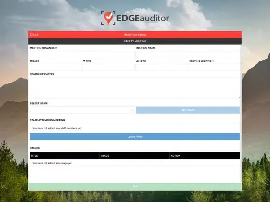Ảnh chụp màn hình của EDGEauditor iPad 