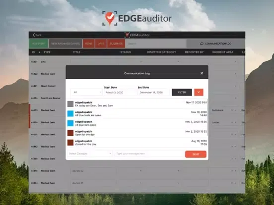 Ảnh chụp màn hình của EDGEauditor iPad 