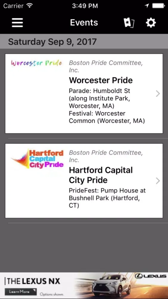 Capturas de pantalla de Boston Gay Pride