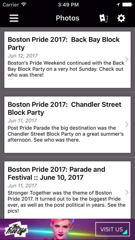 Capturas de pantalla de Boston Gay Pride