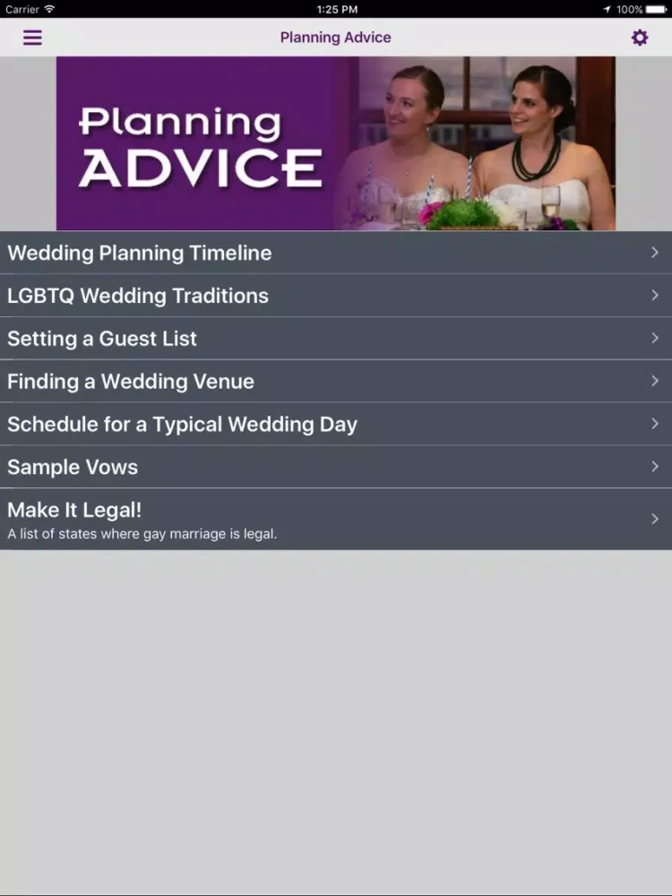 Tangkapan layar 14 Stories Gay Wedding Confidential iPad 