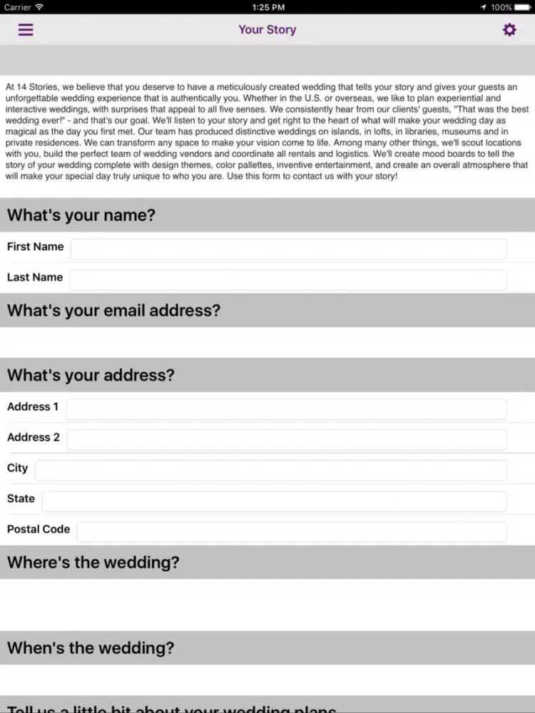 Tangkapan layar 14 Stories Gay Wedding Confidential iPad 