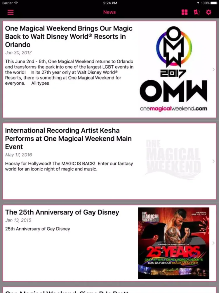 Скриншоты One Magical Weekend iPad 