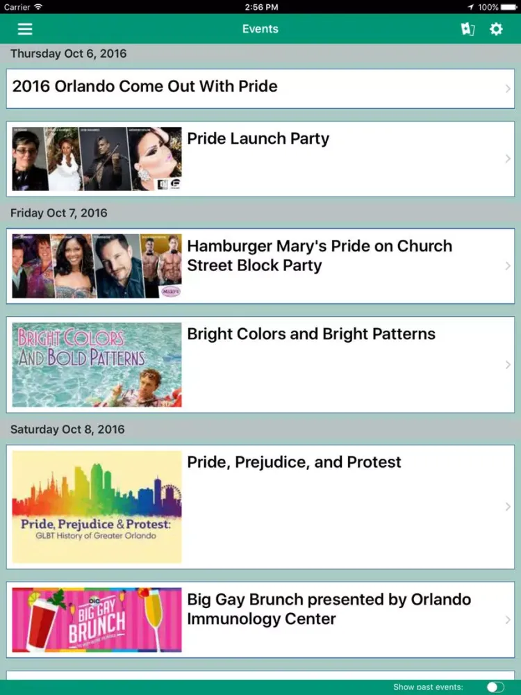 Tangkapan layar Come Out With Pride iPad 