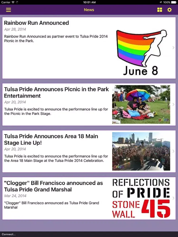 Zrzuty ekranu Tulsa Pride iPad 