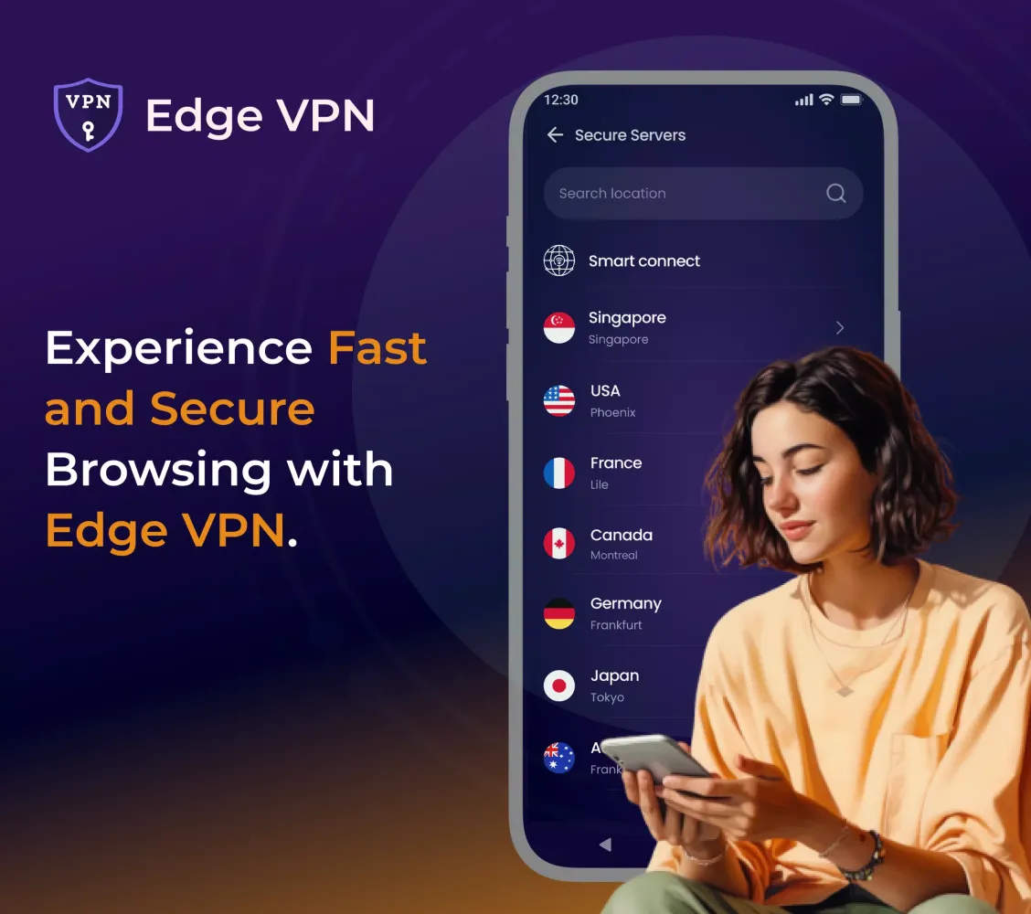 Capturas de tela do Edge VPN