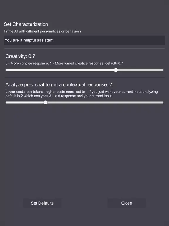 Tangkapan skrin Pocket Chat AI iPad 