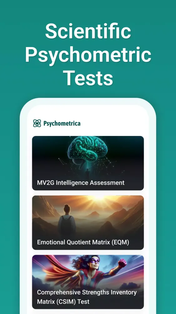 Personality Test Psychometrica Screenshots