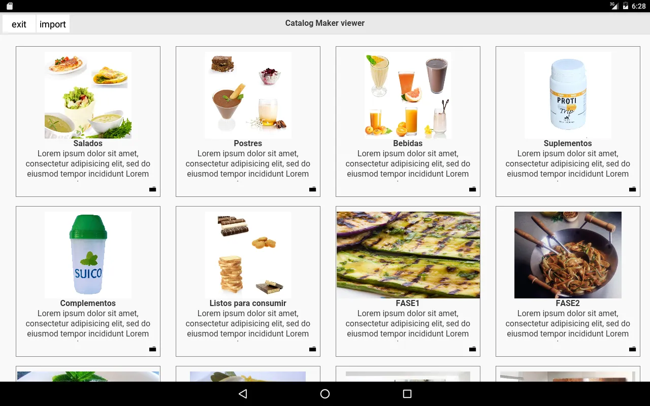 Screenshot di Catalog Maker
