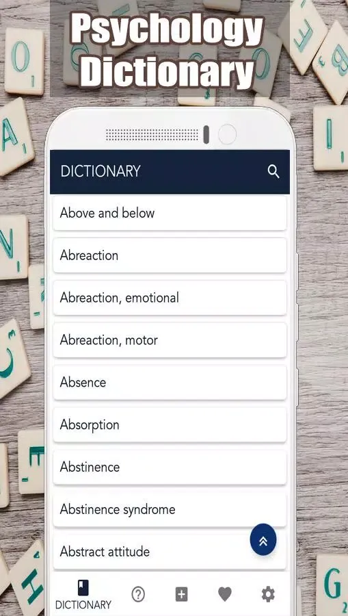 Captures d'écran de Psychology Dictionary