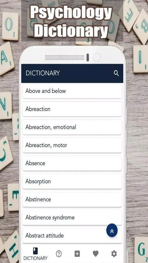 Captures d'écran de Psychology Dictionary