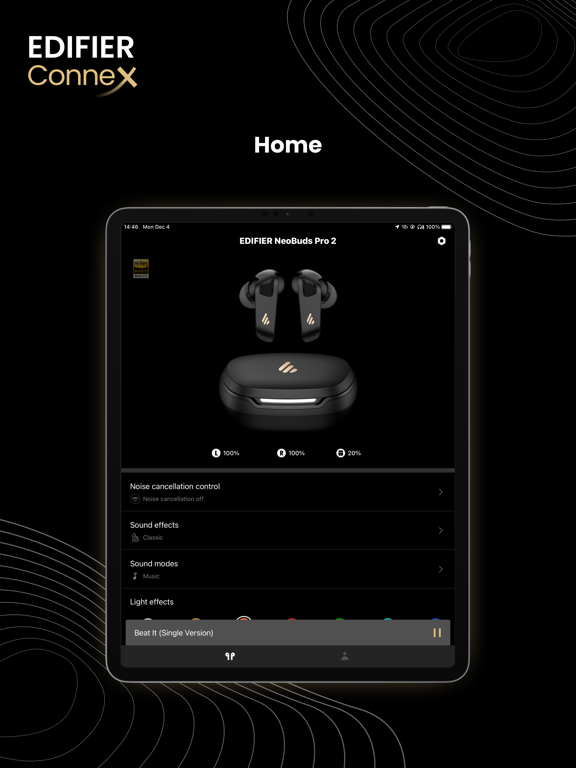 Capturas de pantalla de Edifier ConneX iPad 