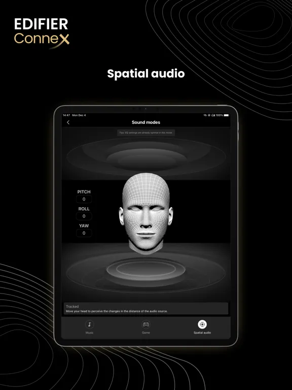 Tangkapan skrin Edifier ConneX iPad 