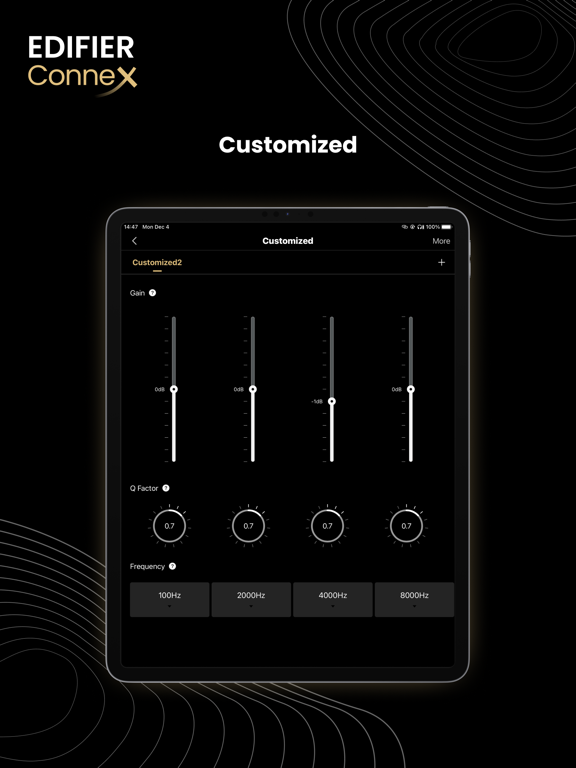 Capturas de pantalla de Edifier ConneX iPad 
