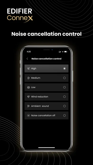 Tangkapan skrin Edifier ConneX