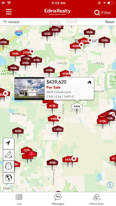 Captures d'écran de Homes for Sale – Edina Realty