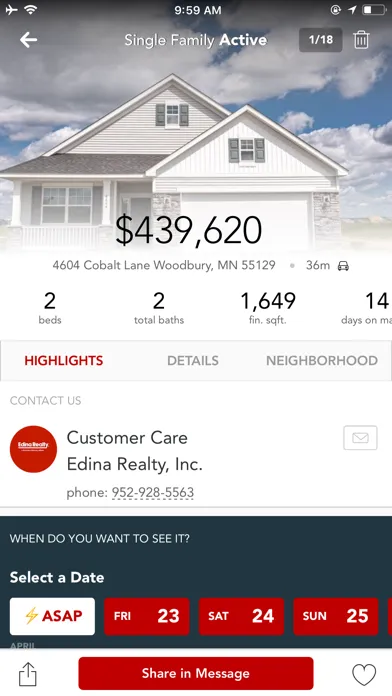 Captures d'écran de Homes for Sale – Edina Realty