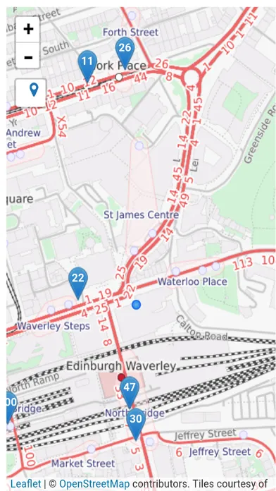 Edinburgh Lothian Bus Tracker应用截图