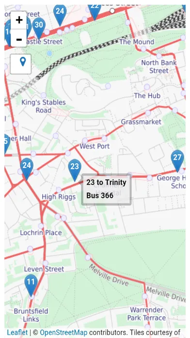 Edinburgh Lothian Bus Tracker应用截图