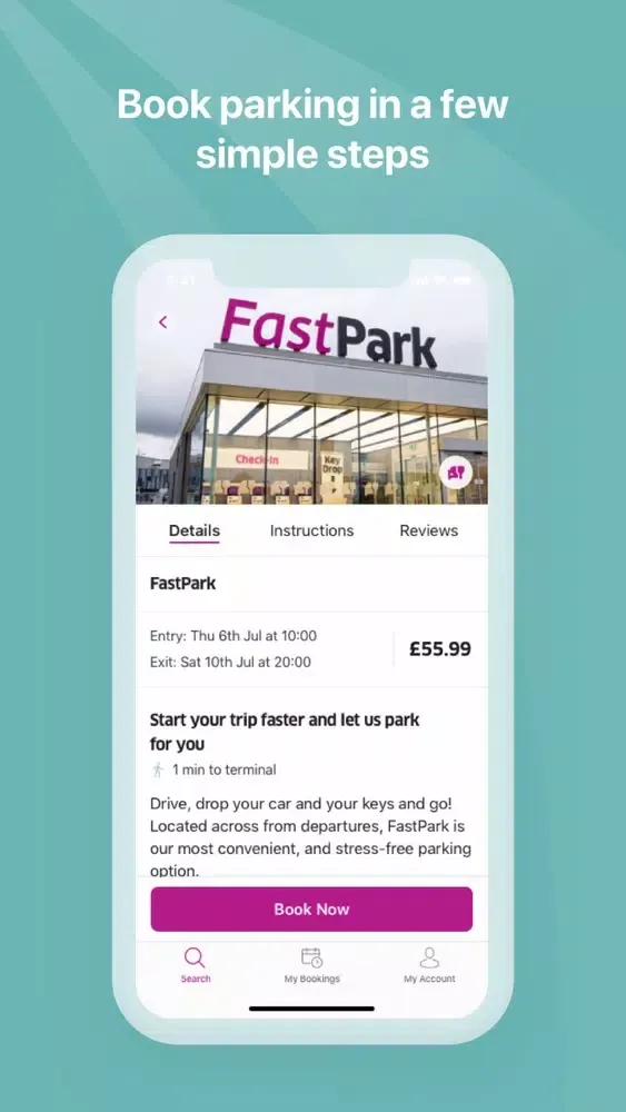 Tangkapan skrin Edinburgh Airport Parking