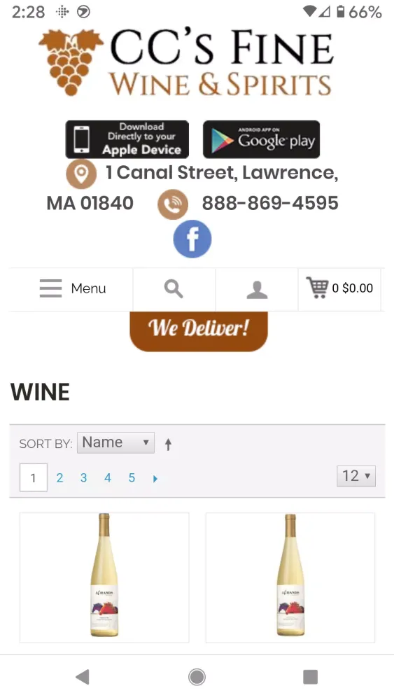 Capturas de pantalla de CC's Fine Wine & Spirits