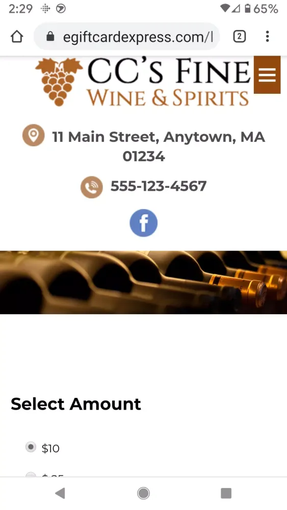 Capturas de pantalla de CC's Fine Wine & Spirits