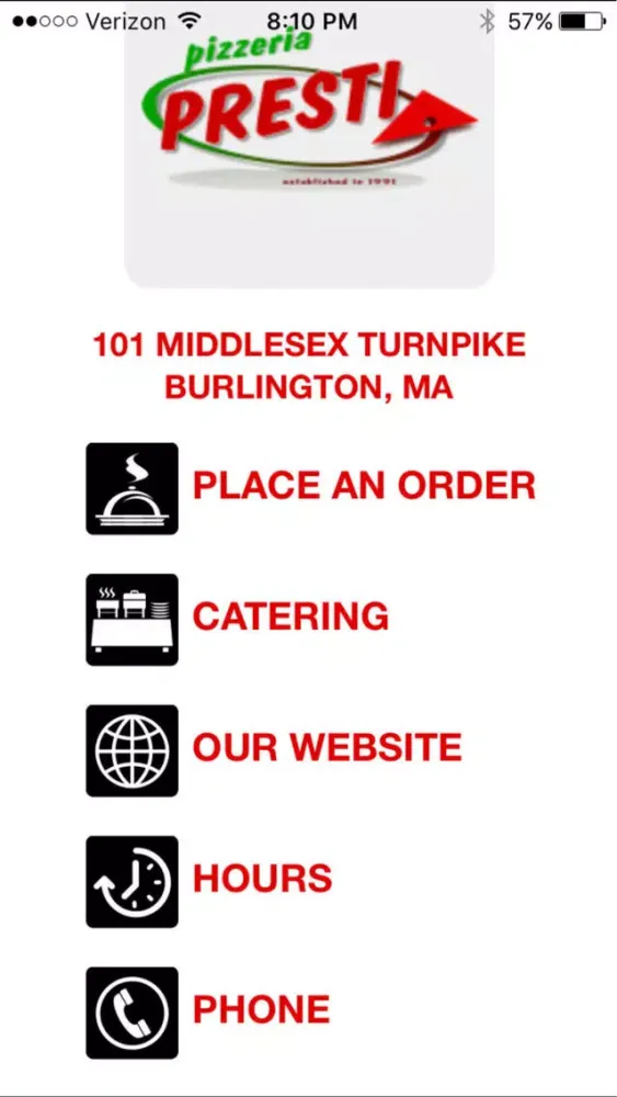 Pizzeria Presti Burlington سکرین شاٹس