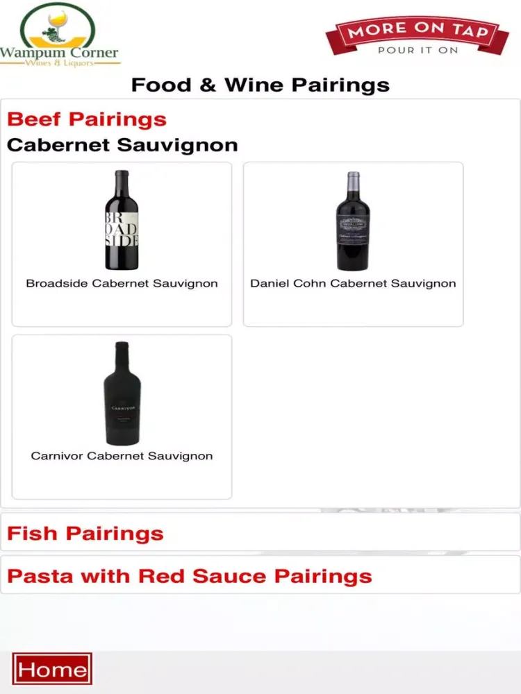 صور Wampum Corner Wines & Liquors iPad 